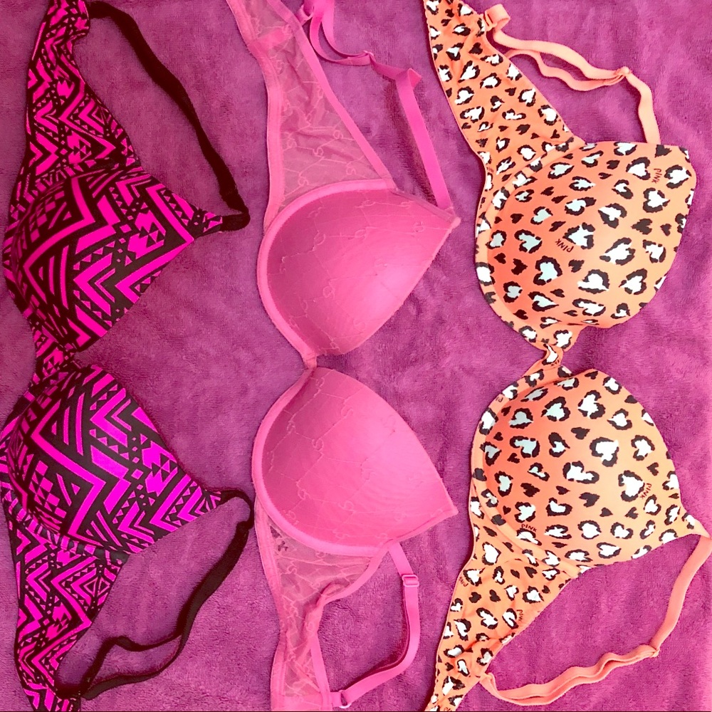 Lot of 3 Victoria’s Secret Bras size 36c